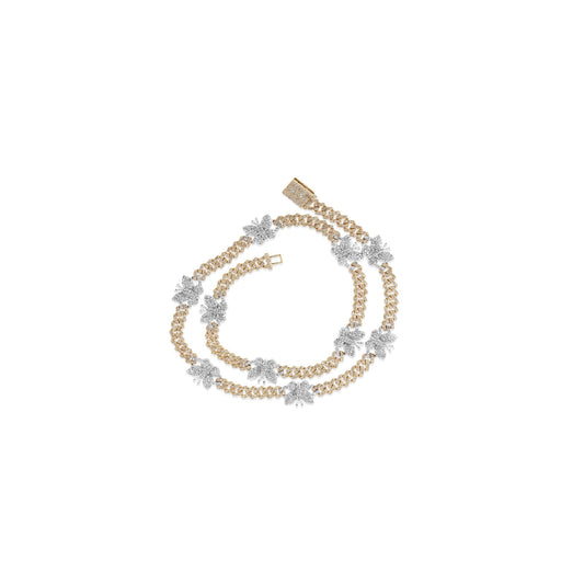 Golden Grace: 5.3mm Yellow Gold Butterfly Chain by Demira Jewels