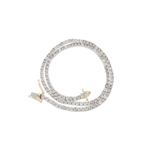 Luminous Illusion: Demira Jewels' 3.2mm Yellow Gold Diamond Chain