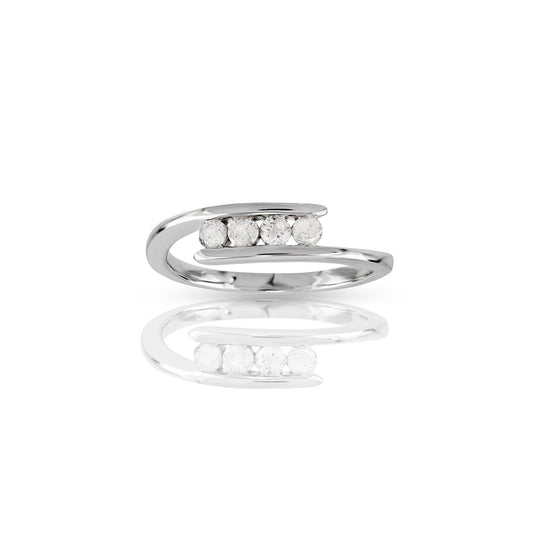 Eternal Radiance: White Gold Diamond Ring by Demira Jewels