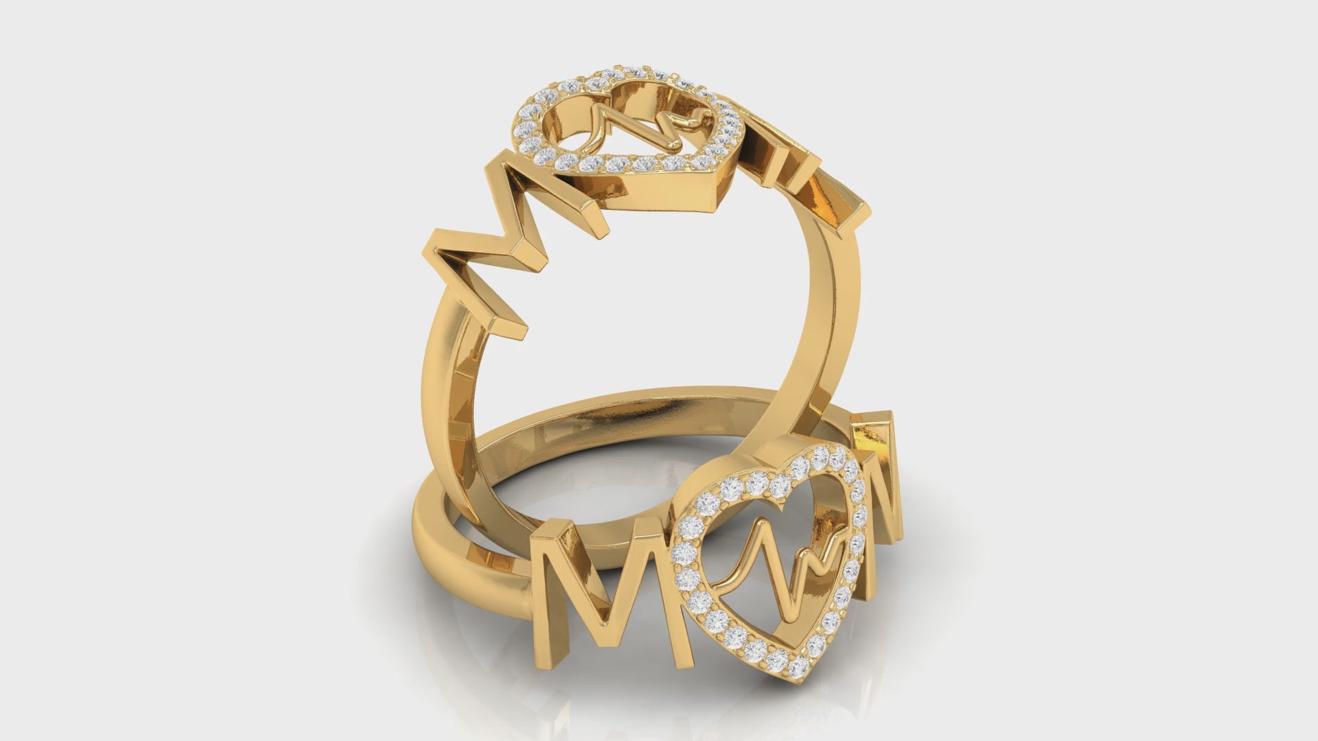 0.12Ct Round Diamond Yellow Gold Mother's Day Special Ring